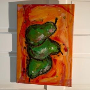 Canvas Art of Pears.
